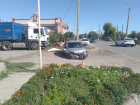 В Волгоградской области водитель разбила авто о цветочную клумбу и попала в больницу