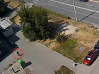 В Волжском неизвестный поджог контейнер с макулатурой: видео