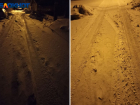 Жители Волжского стали заложниками поселка из-за снега