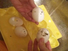Куриные яйца с "плесенью" продали волжанке в магазине  "Радеж"