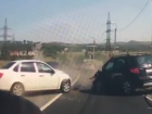 Страшное лобовое столкновение на трассе под Волгоградом попало на видео