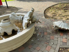 Волжские школьники разрушили декоративную чашу фонтану