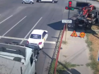 В Волгограде ДТП с участием грузовика с прицепом попало на видео