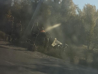 Военный грузовик слетел с трассы под Волжским