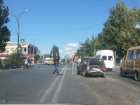 Авария в 21 микрорайоне в Волжском собрала многокилометровую пробку