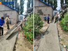 Директор Волжского бетонного завода бесплатно отремонтировал пешеходные дорожки в сельской школе 