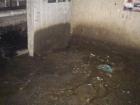 Коммунальщики устроили выгребную яму в подвале жилого дома в Волжском