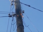 Пожар в СНТ в Волжском: на видео сняли охваченный пламенем столб