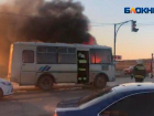 Участники ДТП стали свидетелями возгорания автобуса