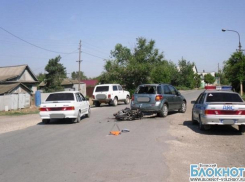 В Волгоградской области скутер столкнулся с легковым автомобилем