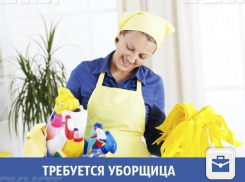 В Волжском в офис требуется хорошая уборщица