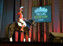 Участница конкурса «Миссис Волжский 2016» оседлала коня на сцене