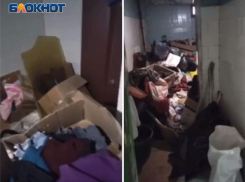 Женщина устроила жилище в душевой общежития в Волжском: ВИДЕО