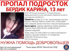 В Волгоградской области ищут тринадцатилетнюю Карину