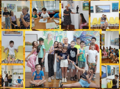 Волжские школьники культурно обогатились на экскурсии в выставочном зале им. Г.В. Черноскутова