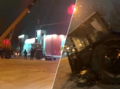 Даже снегоуборочная техника не выдерживает непогоду в Волжском: «Сломалась напополам»