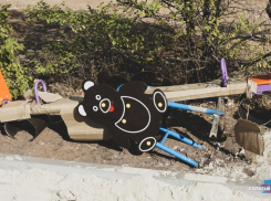 Вандалы успели дважды вырвать новые качели во дворе поселка Краснооктябрьский