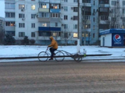 «Дерзкий» снегопад не сломил дедулю из Волжского