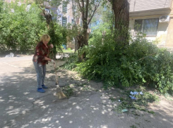 В Волжском закончили устранять последствия ураганного ветра