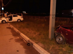 Появилось видео ДТП в Волжском с двумя пострадавшими