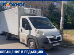 Коммерческий грузовик ночует во дворе на Мира в Волжском