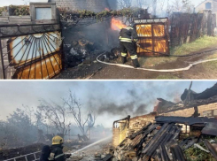 Большой пожар под Волжским попал на видео: горел СНТ «Металлург»