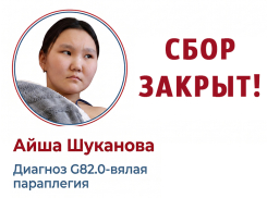Сбор закрыт! Средства на лечение 12-летней Айши Шукановой собраны
