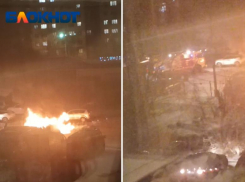 2 машины, дом и контейнер: сразу три пожара полыхали вечером в Волжском