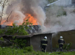 Под Волжским сгорели «газель» и сарай