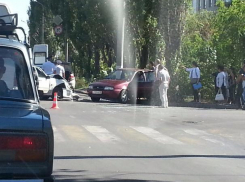 ВАЗ и иномарка «распластались» по проспекту Ленина 