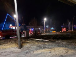 Две «скорых» и пожарная: экстренные службы столпились у аквапарка в Волжском из-за огня