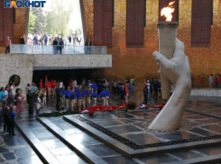 Волжане приняли участие в региональной Клятве Юнармейца на Мамаевом Кургане