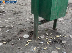 В большинстве дворов Волжского много мусора