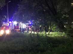 Страшный пожар в центре Волжского попал на видео: сгорело общежитие на Горького 