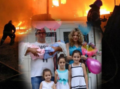 В Волжском супруги ночью из горящего дома спасали пятерых детей