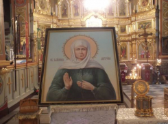 В Казанский кафедральный собор Волгограда привезли мощи и икону Матроны Московской