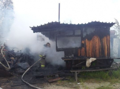 В Волжском в дачном обществе горела баня