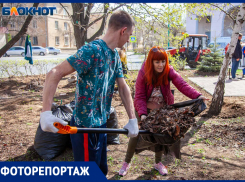 В Волжском прошел всеобщий субботник: фоторепортаж со дня единых действий