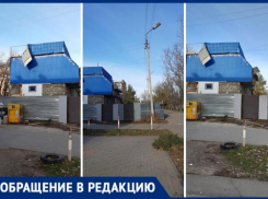Лист металлического шифера угрожает убить прохожих в Волжском