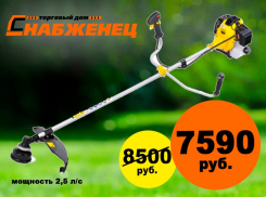 Триммер всего за 7590 рублей. Купи помощника для дачи и получи подарок!