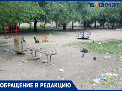 «Свинарник»: женщина жалуется на состояние одной из детских площадок Волжского