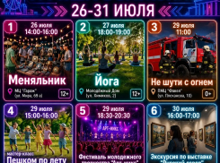 Программа мероприятий на конец июля в Волжском