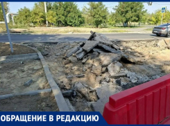 «Обещали до 30 сентября»: волжанин пожаловался на незаконченный въезд после ремонта улицы Пушкина