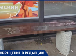 «Даже камера не остановила»: в Волжском вандалы испортили новую остановку на ВГС