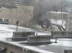«Окушка» пылала на улице Волжского