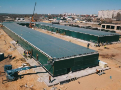 Госпиталь изнутри и снаружи: кадры со строительства в Волгограде