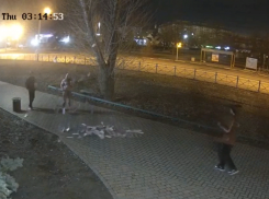 Раскидывающая в сквере листовки молодежь попала на видео в Волжском