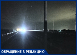 Волжанин жалуется на отсутствие освещения на участке нового моста