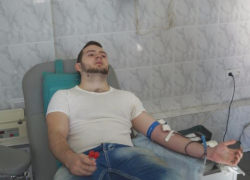 В День донора выстроилась очередь в пункте приема крови в Волжском 