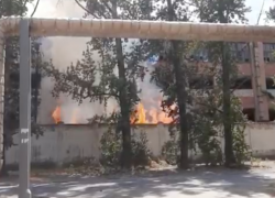 Теперь трава: огонь снова атаковал заброшенное здание завода ЭВТ